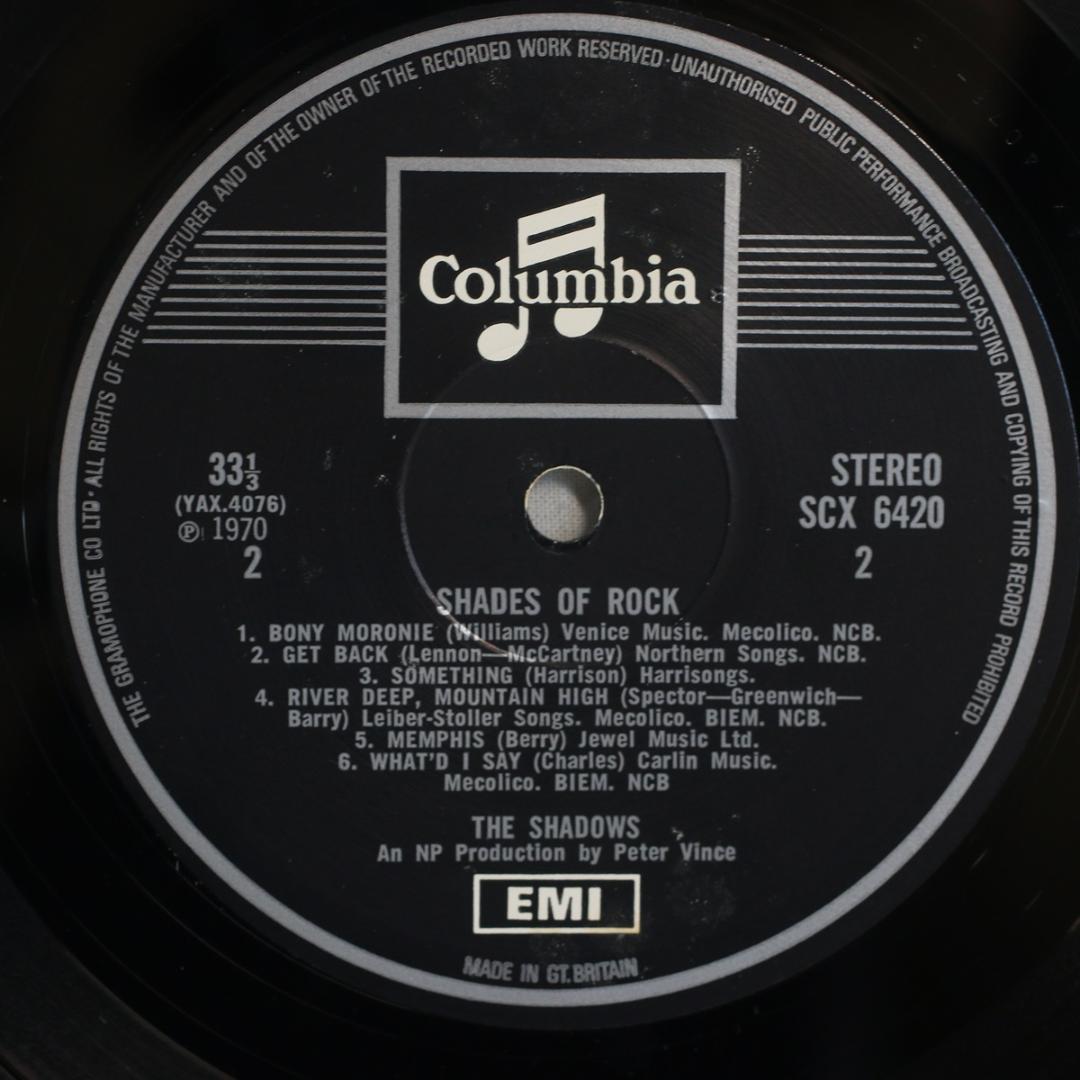 英LP The Shadows Shades of Rock UK盤Stereo