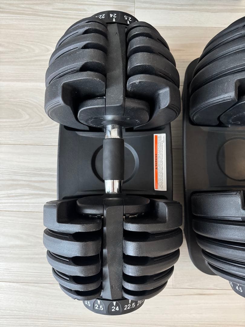MOJEER ダンベル 可変式 24kg アジャスタブルダンベル 2個セット