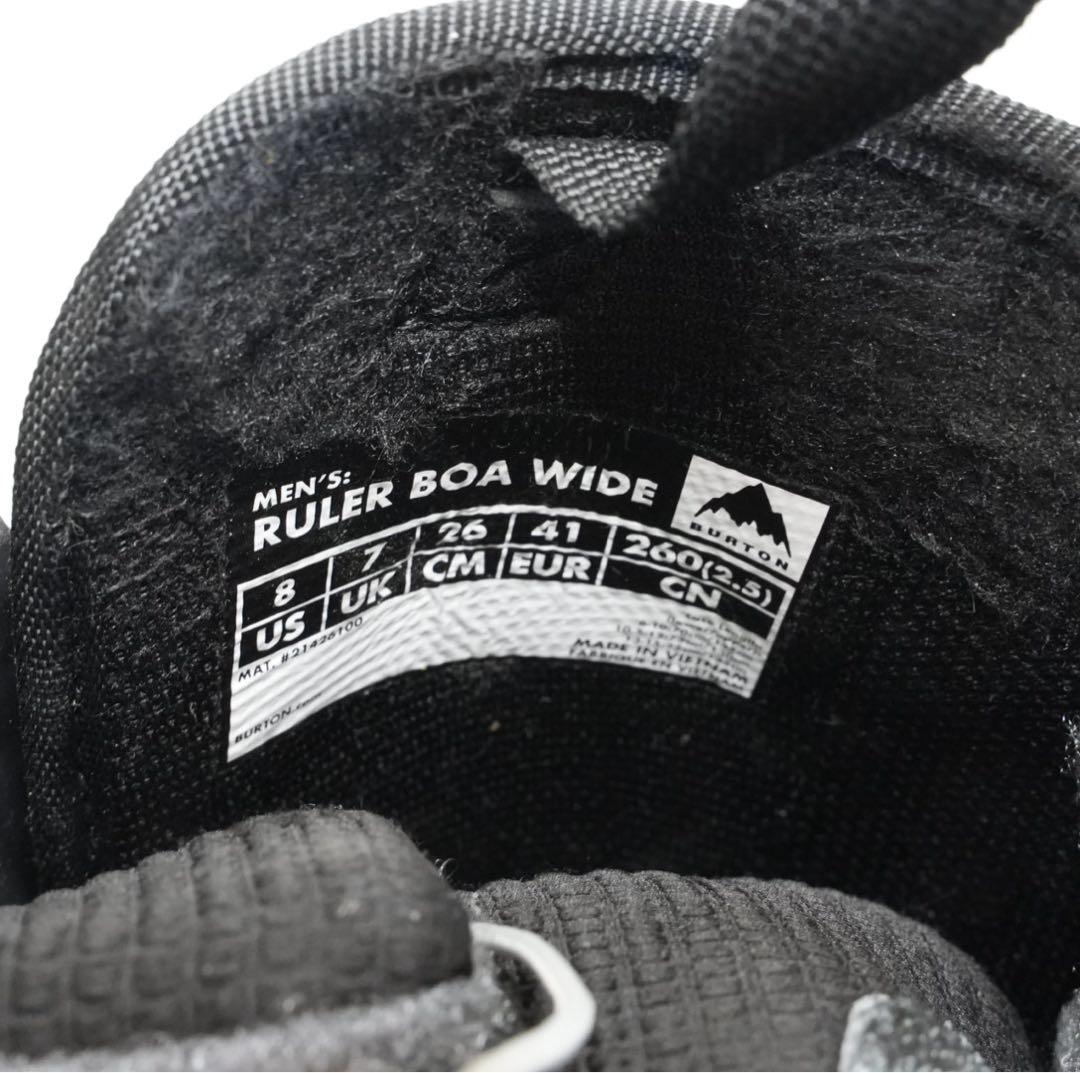 【美品】Burton Ruler Wide BOA 26cm スノーブーツ