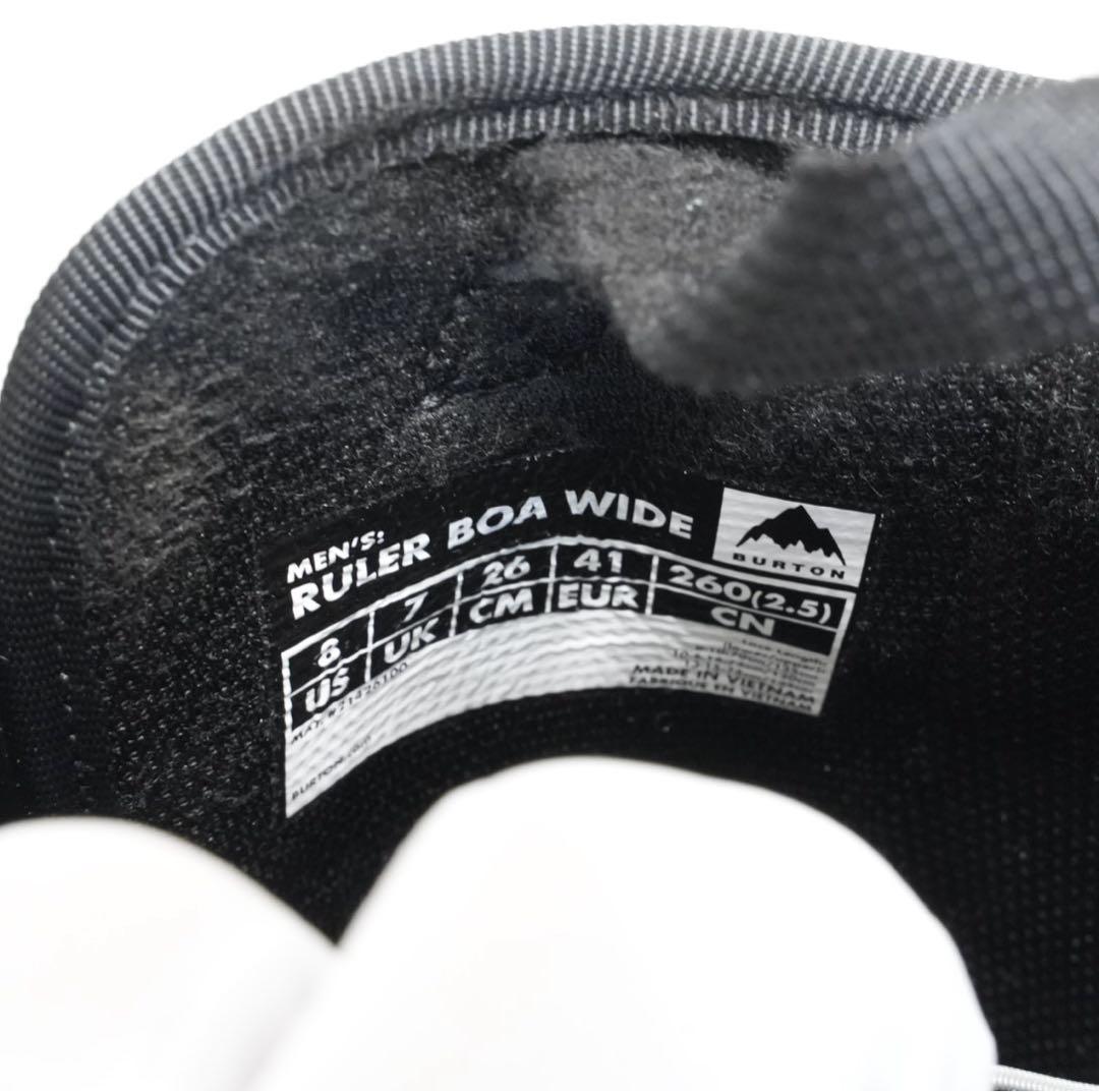 【美品】Burton Ruler Wide BOA 26cm スノーブーツ