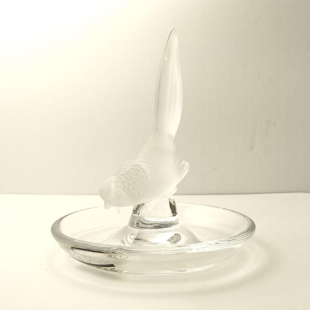 T346 ラリック フザン ピントレイ キジ 鳥 バード 直径10㎝ 小物入れ