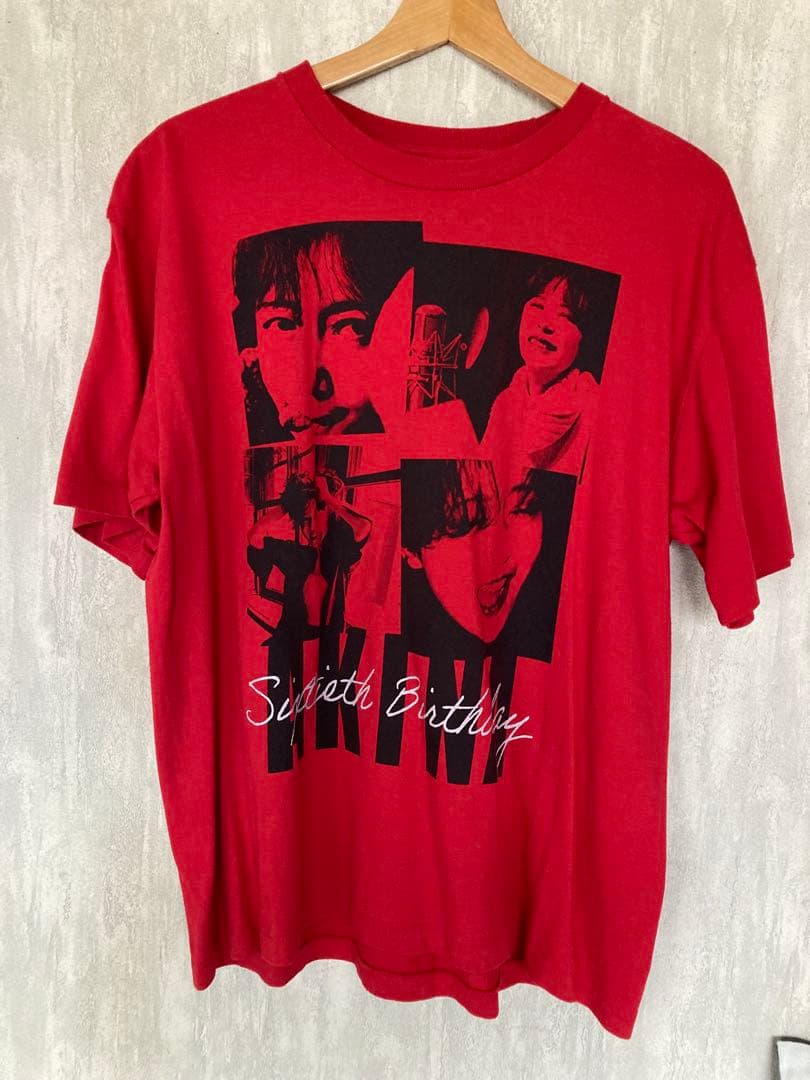 中森明菜☆ALDEA FC限定☆還暦祝いT☆赤☆Mサイズ☆レア☆クリーニング済み