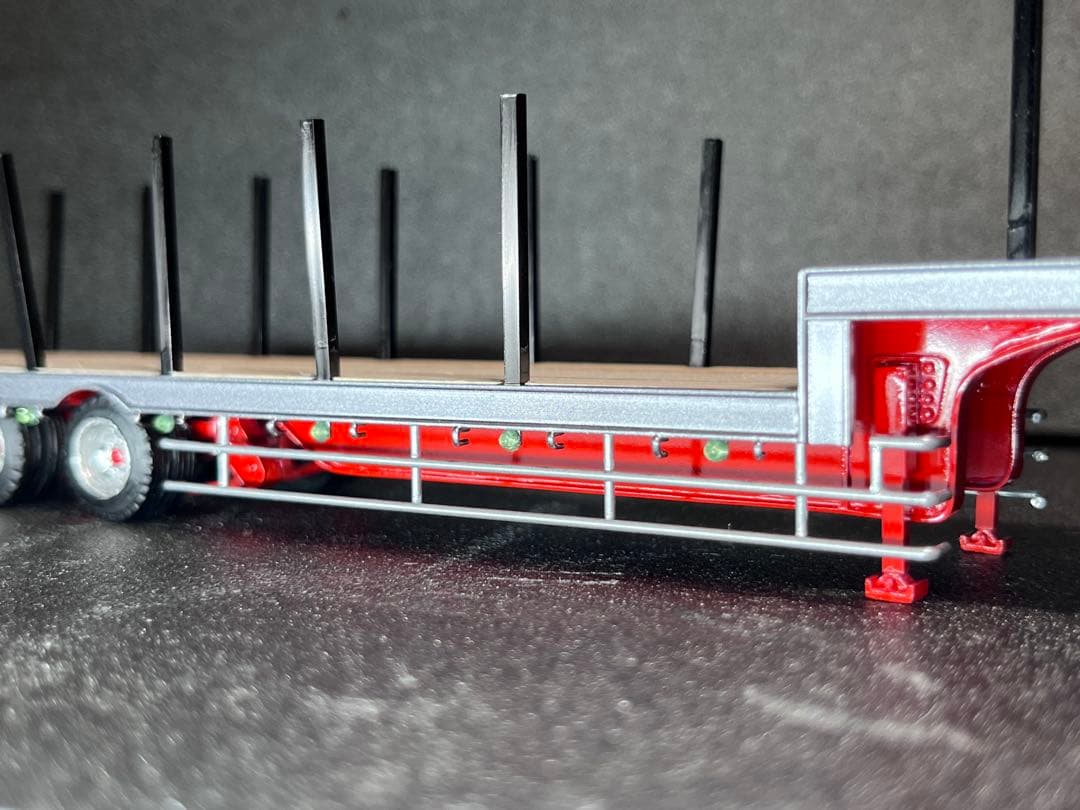 ひろか　1/50 段落ち3軸フラットトレーラー