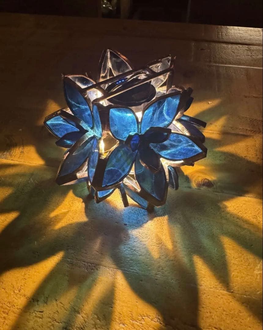 SAKURAシェード スカイブルー 802PRODUCTS ステンドグラス