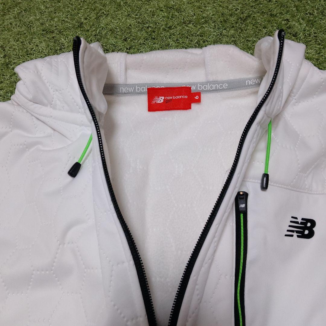 ニューバランス ゴルフ　 フルジップ フーディー　パーカー　白