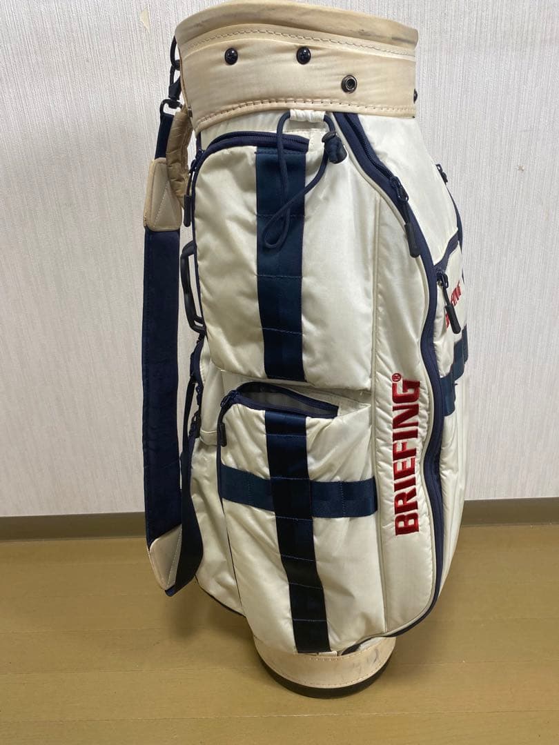 BRIEFING ゴルフバッグ ホワイト/ネイビー　ブリーフィング
