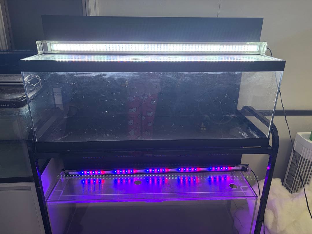 大型 水槽セット メタルラック 2段 LEDライト付き KOTOBUKIコトブキ