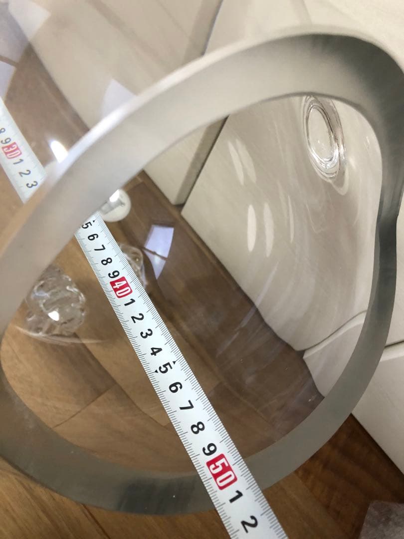 ガラス製 魚の形状 アート 約75cm