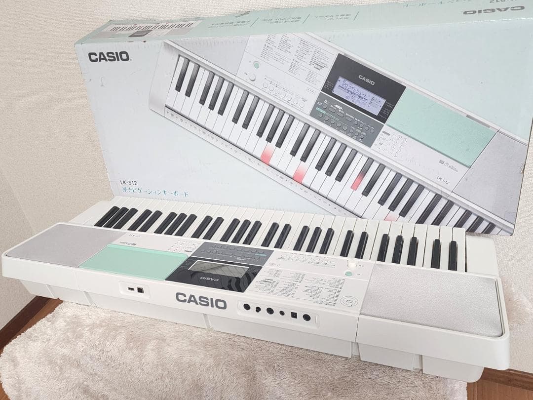 おにぎり☆美品☆CASIO 光ナビゲーションキーボード LK-512