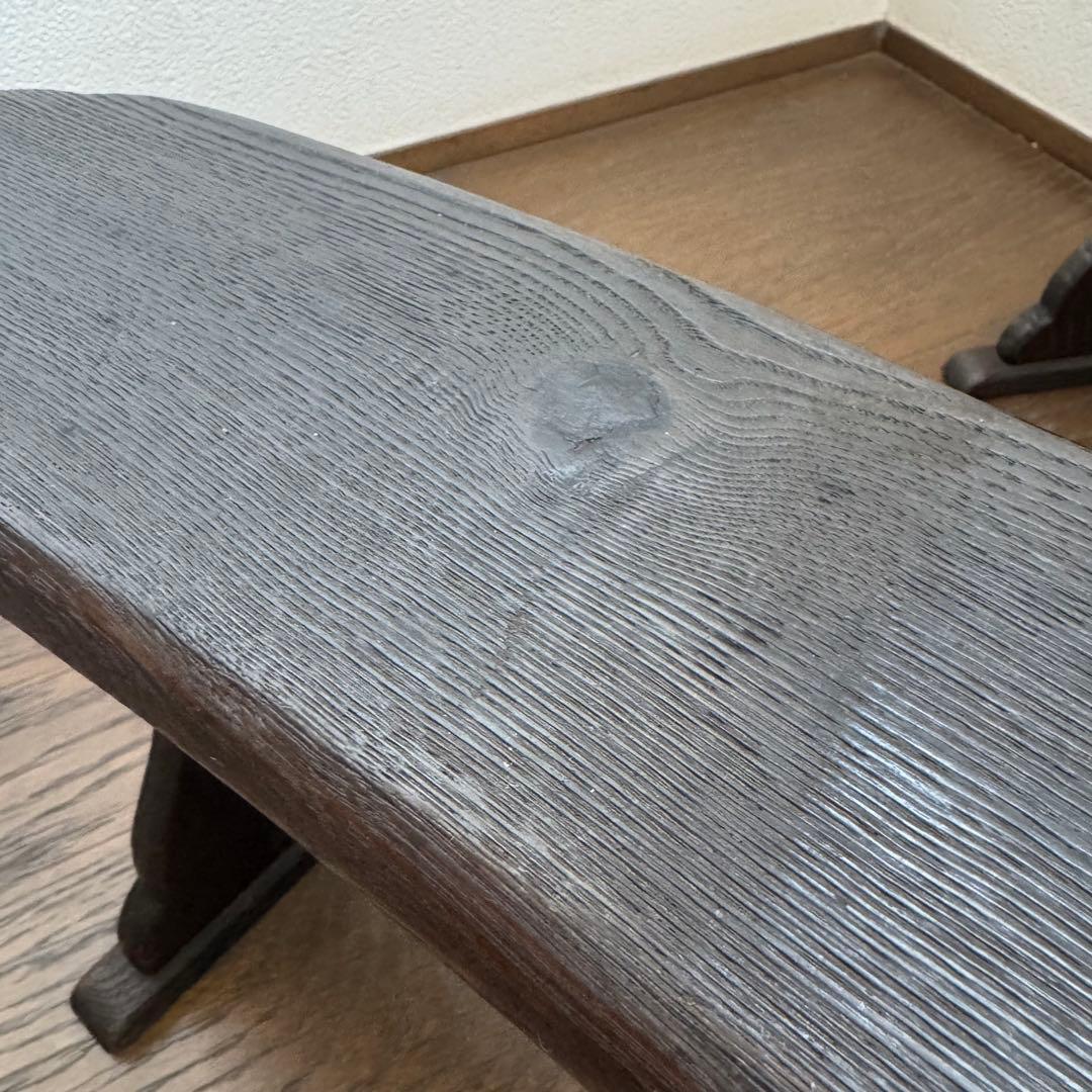 脇息 肘掛け 肘掛け 木製 透かし 2点 和風 家具 インテリア レトロ