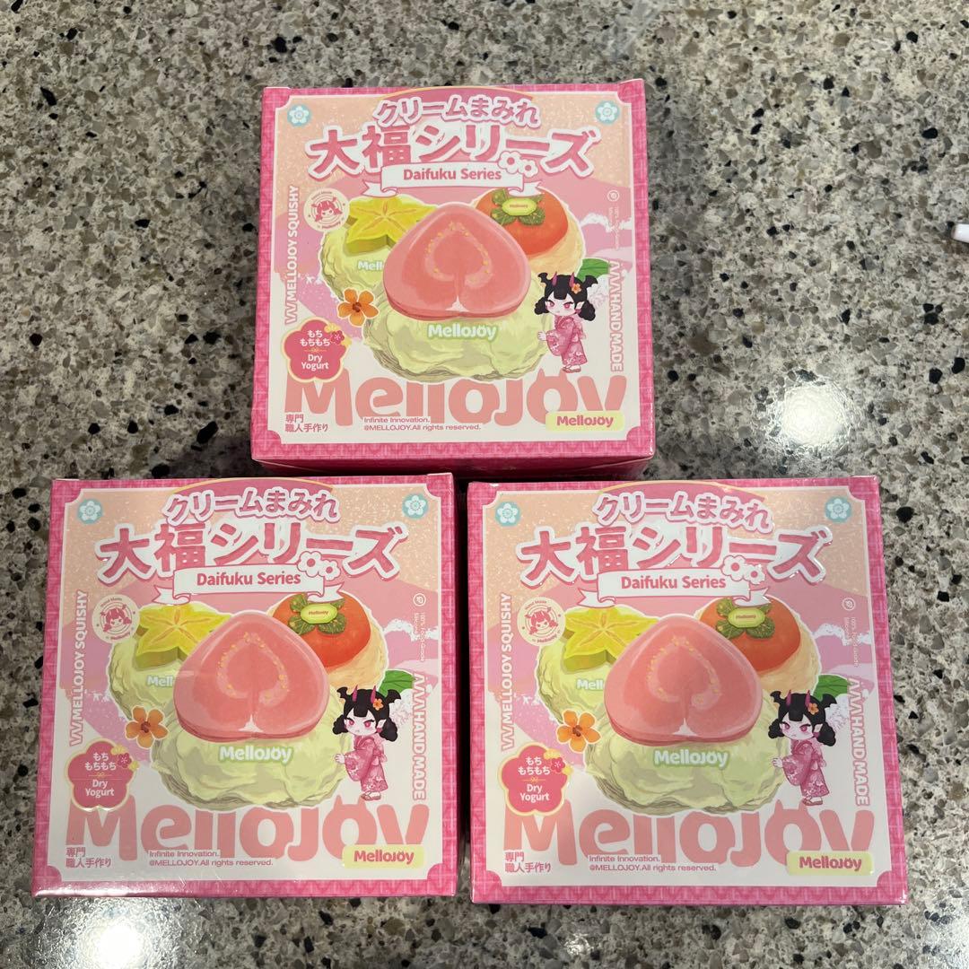 Mellojoy メロジョイ　スクイーズ　大福　新品　未開封　シュリンク付き　3