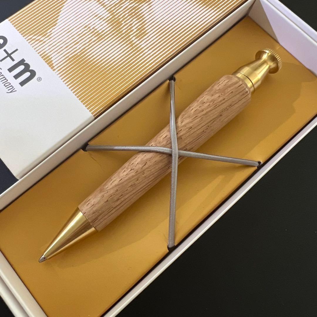 e+m イープラスエム Queen クイーン ブラックオーク ボールペン L