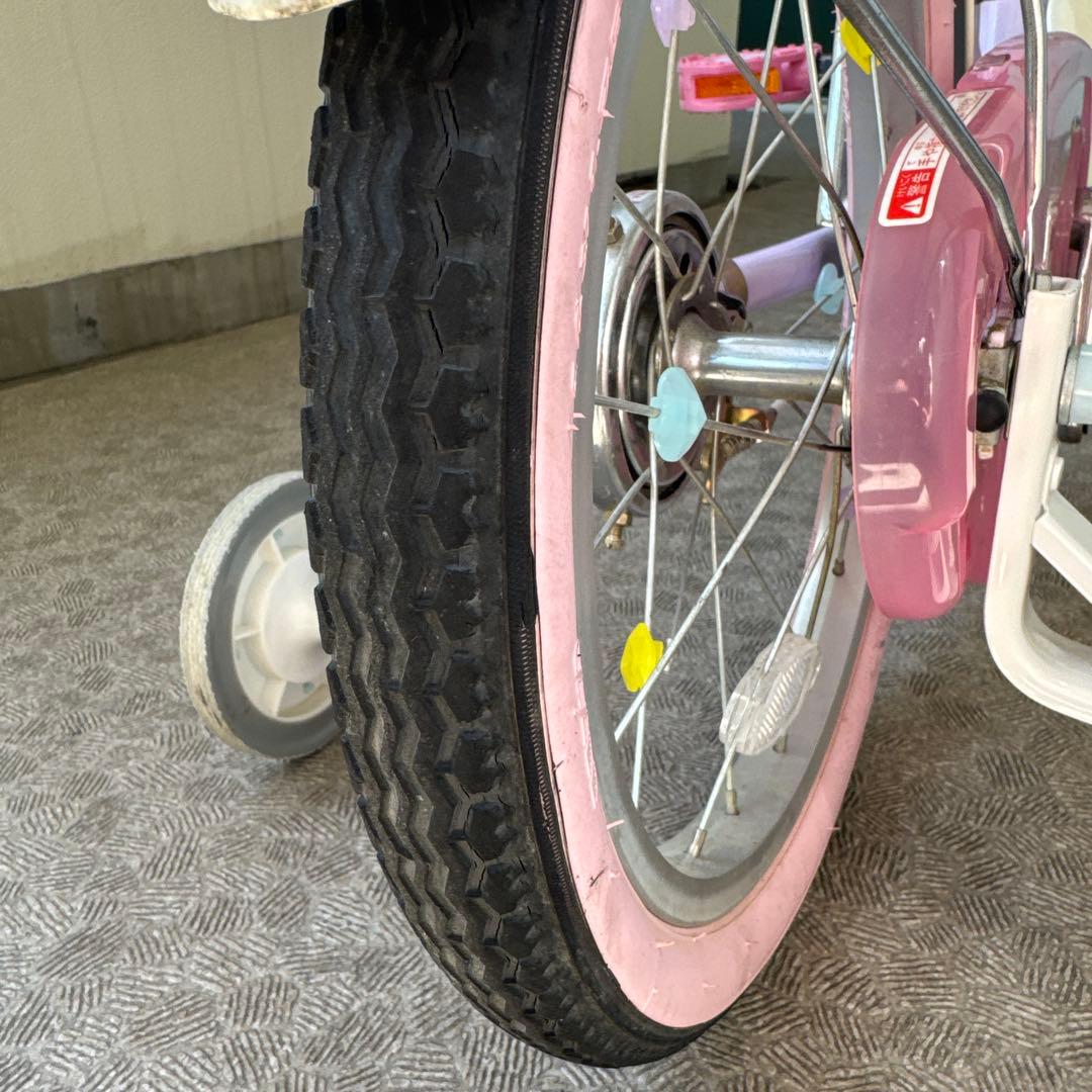 【室内保管】16インチ ides ディズニープリンセス 自転車 【直接引渡】