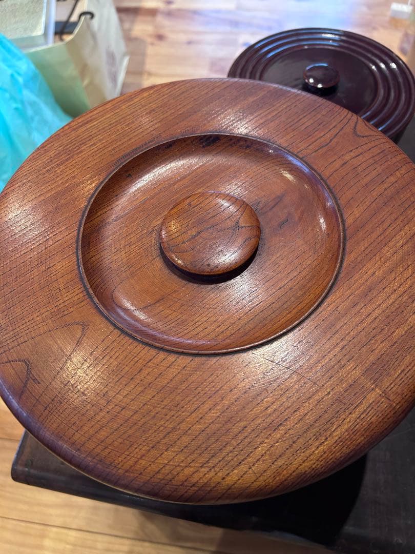 【在庫整理特価】欅 無垢材 くり抜き 茶櫃 大型 木工 民藝