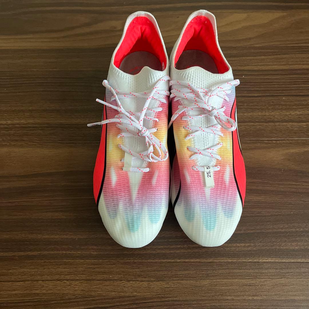 PUMA ULTRA PRO 25.5cm ホワイト/オレンジ/ピンク