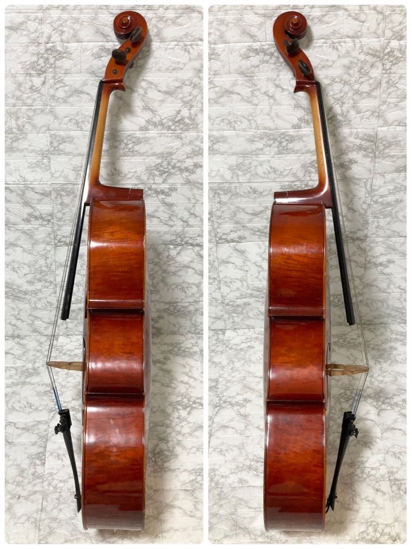 【ヴィンテージ】SUZUKI 虎杢 高級チェロ No.72 4/4 1974年製