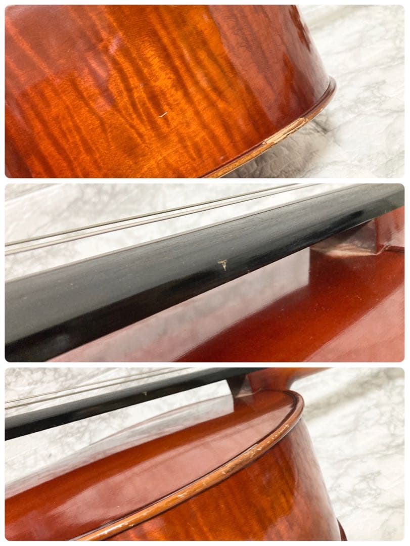 【ヴィンテージ】SUZUKI 虎杢 高級チェロ No.72 4/4 1974年製