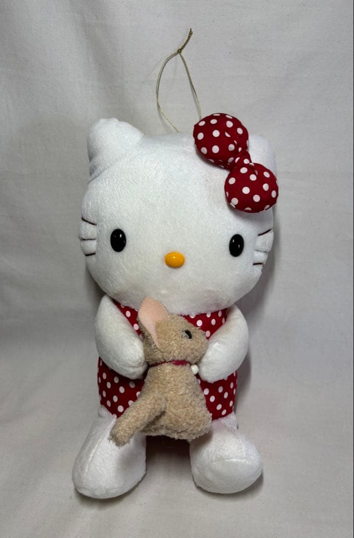 ラブリードッグしっぽフリマスコット ハローキティ サンリオ ぬいぐるみ