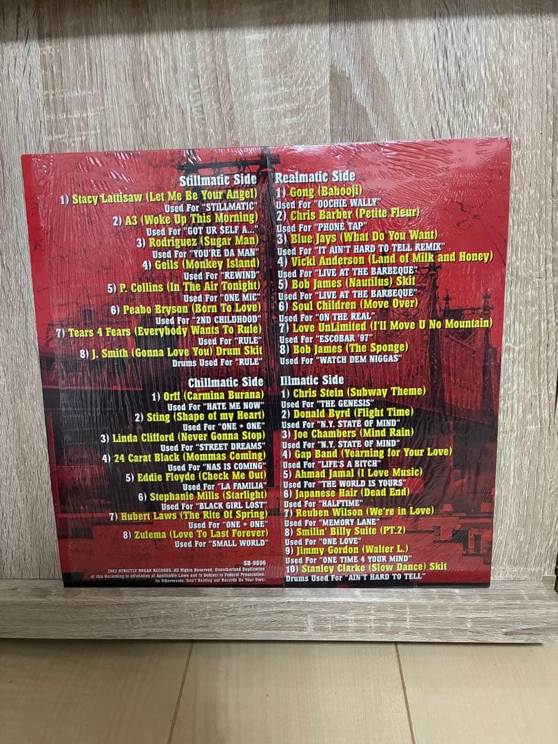 Nasの楽曲に使用されたオリジナルサンプルレコード