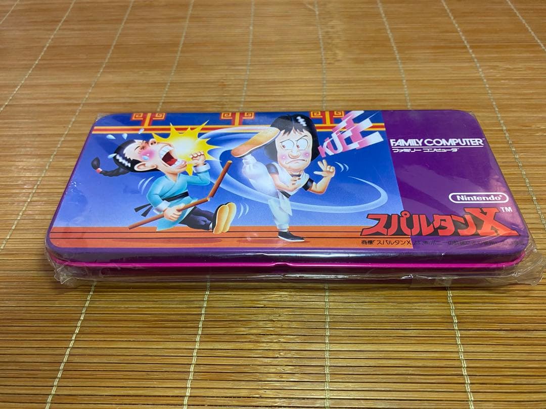 ファミコン　カンペン　缶ペン　スパルタンX　筆箱　未使用未開封