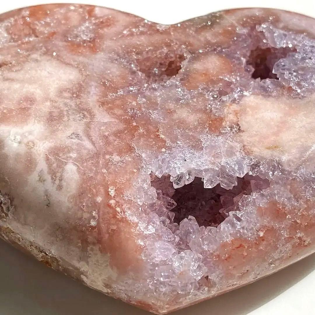★特価【 高品質 コレクション級 ピンクアメジスト アルゼンチン産 原石 ハート