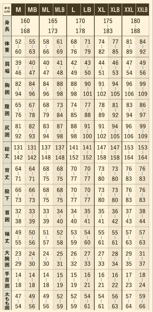 FELLOW メンズ セミドライ ロングチェストジップ 5x3mm XLBサイズ