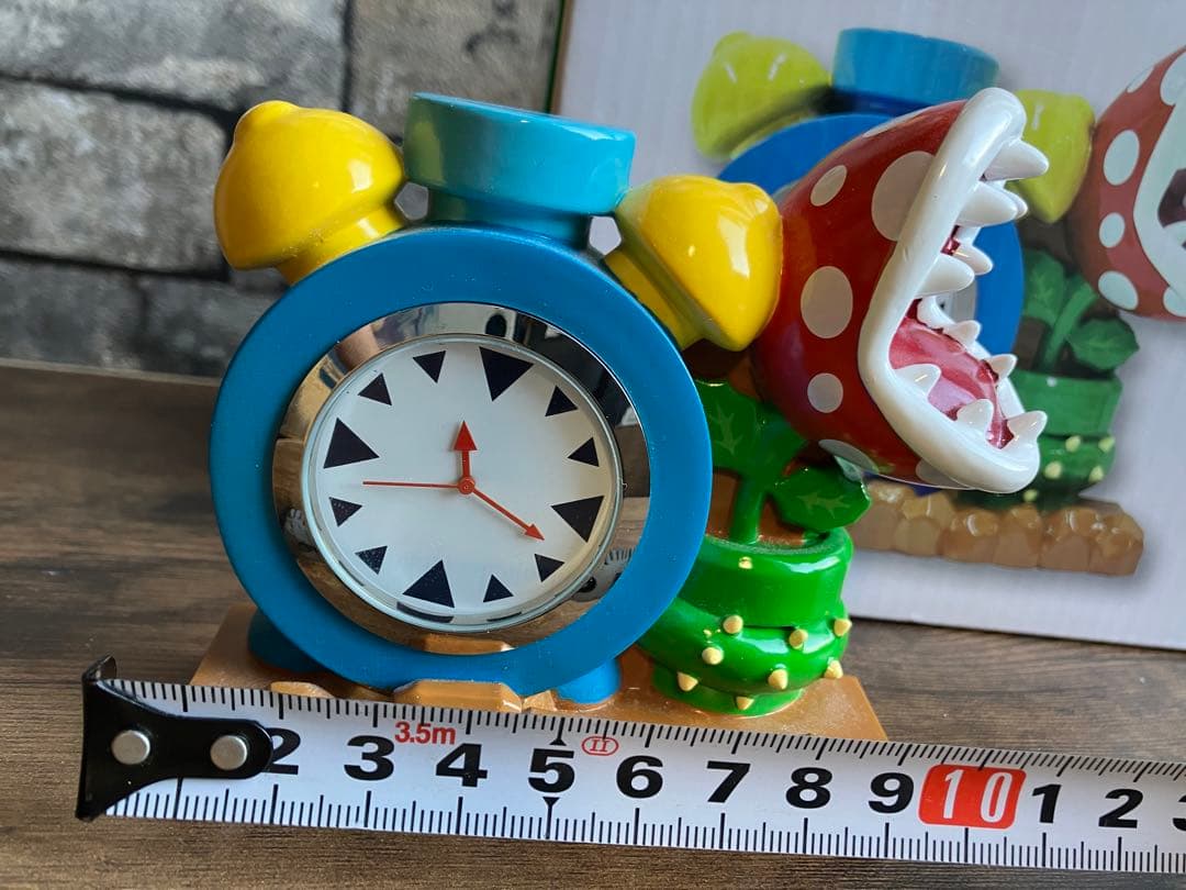 マリオ　置き時計　パックンフラワー　usj　フィギュアクロック