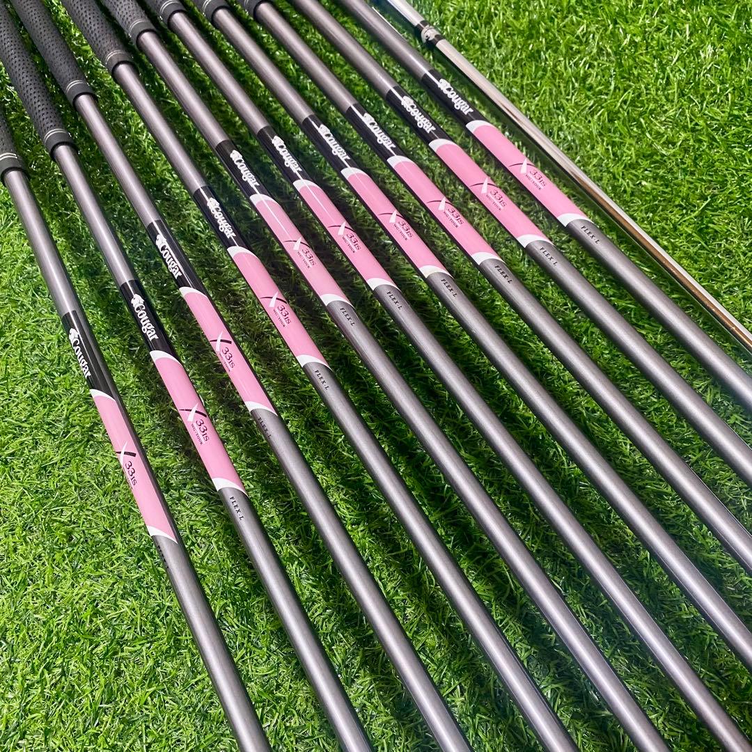 クーガー Cougar 33IS ゴルフセット 11本 左 レディース L