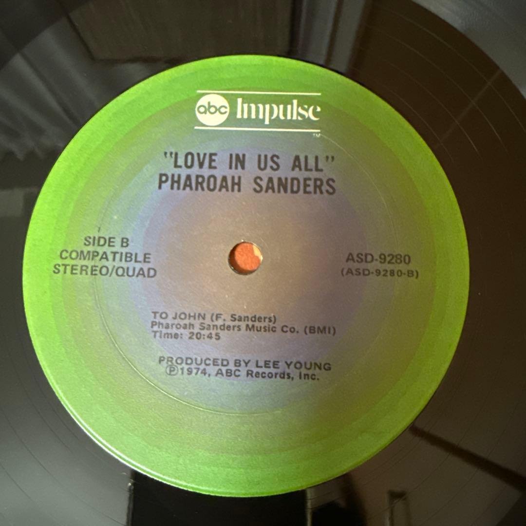 ファラオサンダース Love In Us All USオリジナル盤 レコード