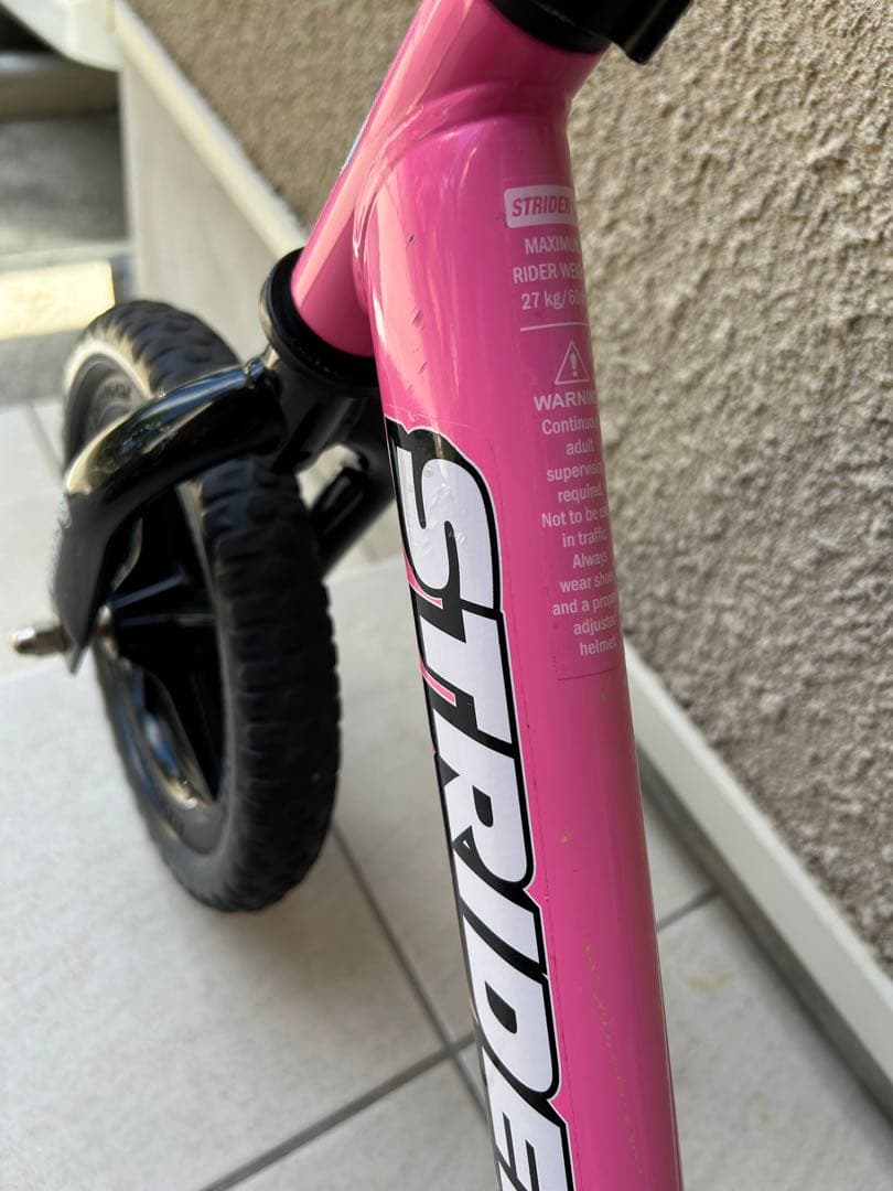 ストライダー 12インチ ピンク　Sportモデル 本体　袋付き
