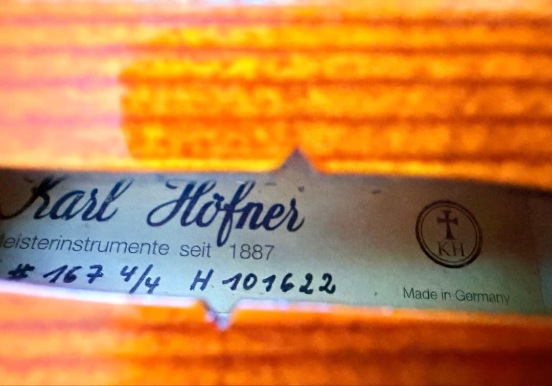 超美品！カールヘフナーバイオリン #167 / 弓 #1165 / KUN肩当て