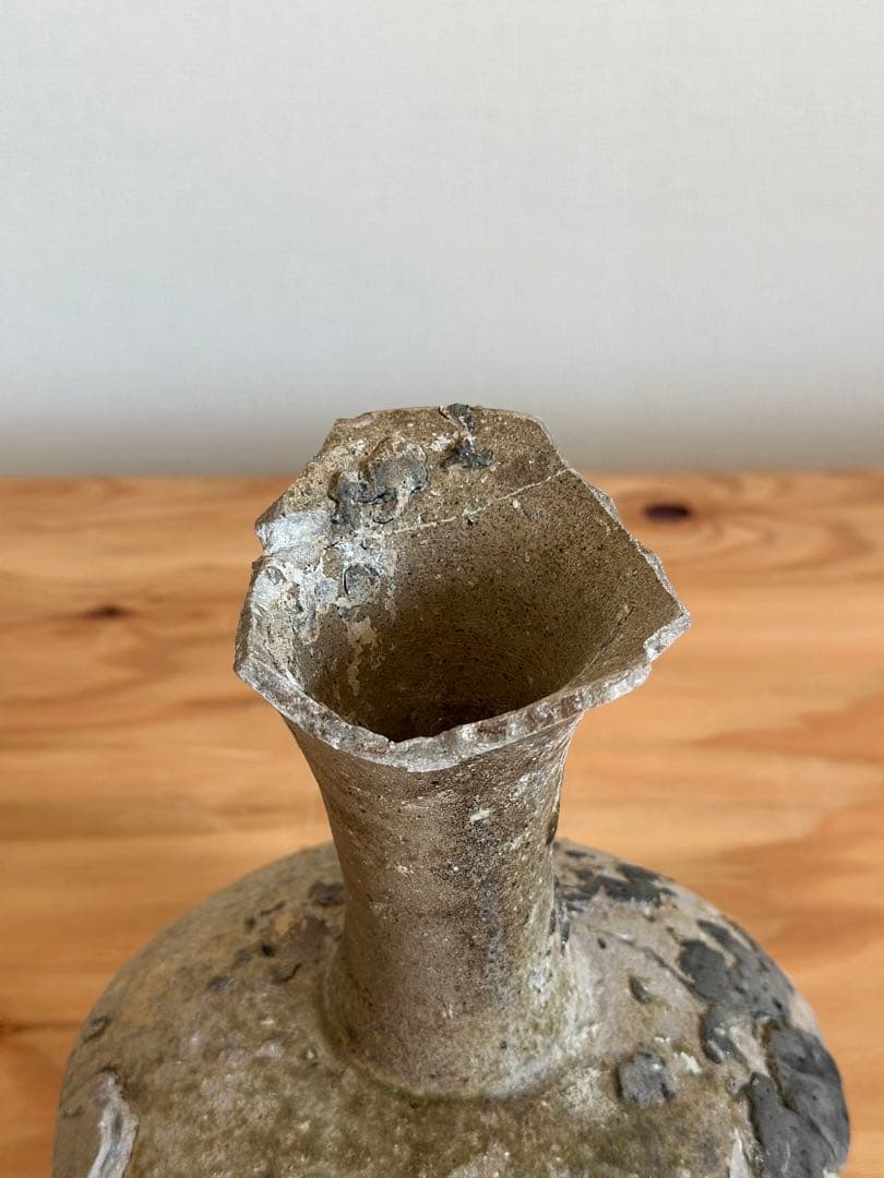 須恵器長頸壷 ［奈良時代］猿投 平安 考古 古美術 骨董