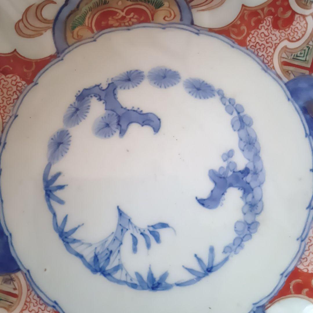②【古伊万里】骨董品 大皿 色絵 鉢 深鉢 伊万里 陶器 有田焼 希少 極美品