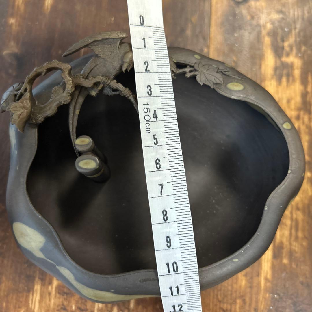 書道 硯 梅花坑水盂枝に鳥型　美術品　芸術家　骨董品　工芸品　最高級　逸品　中国