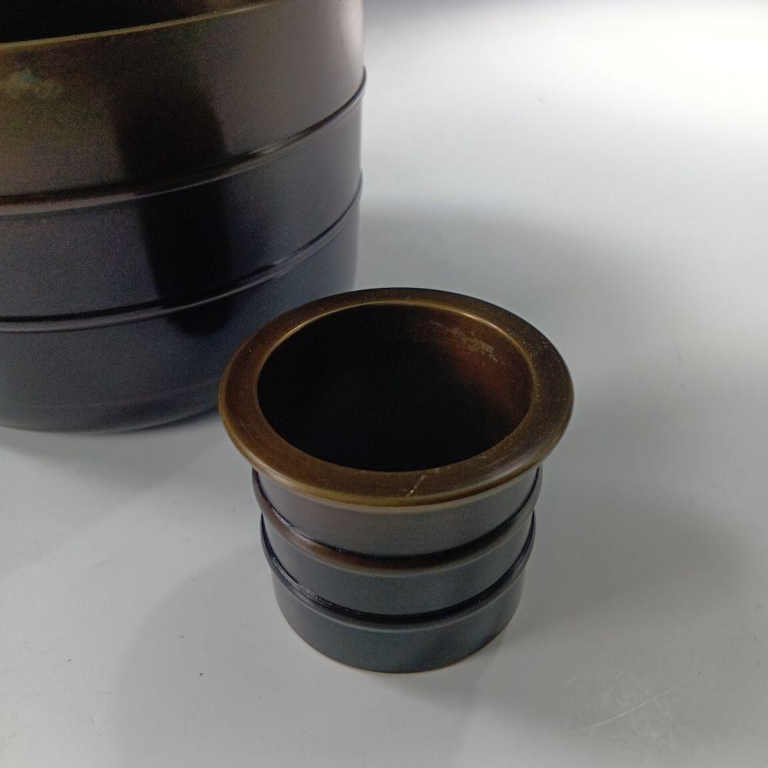 茶道具　美昭造　唐銅製　皆具一式