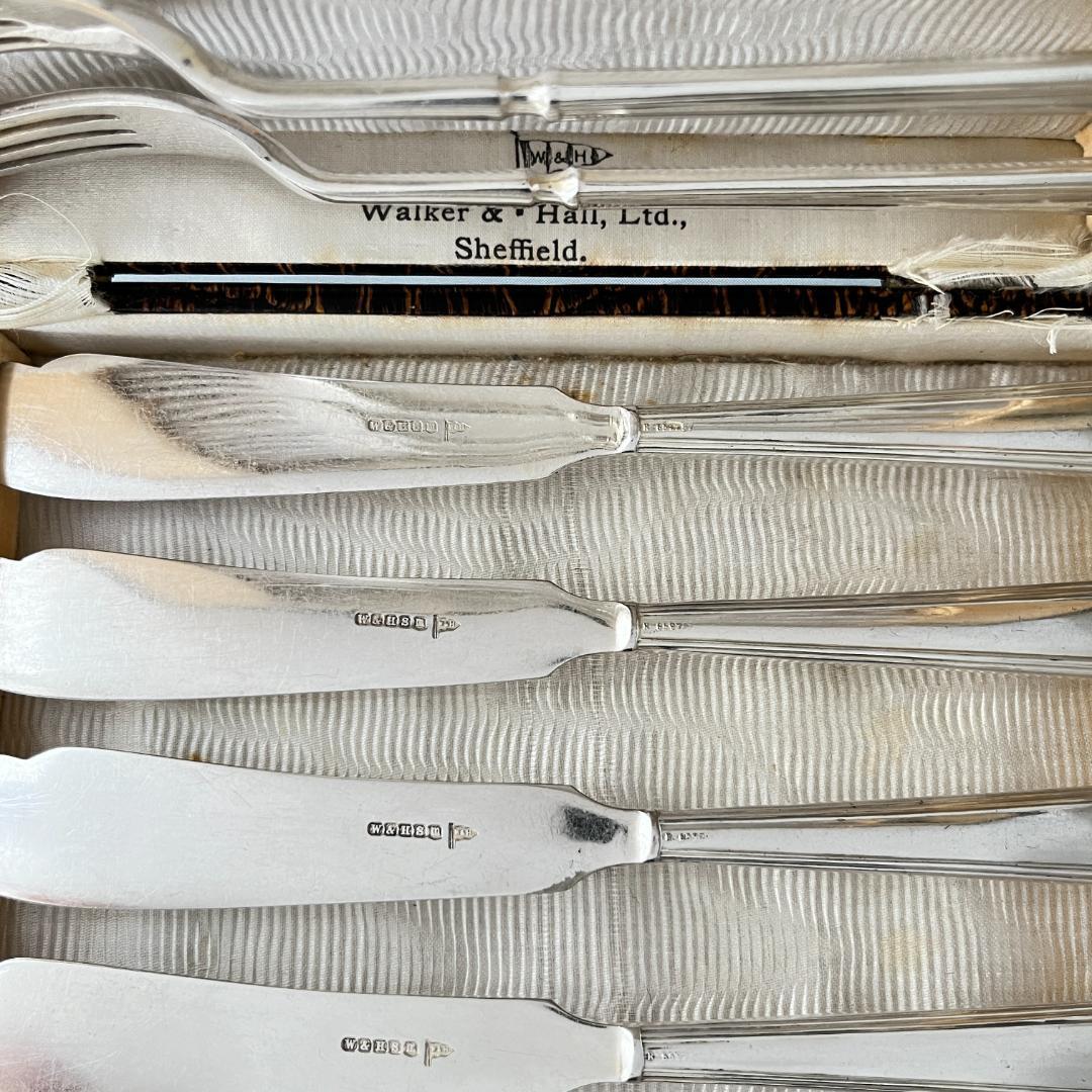 【Walker & Hall】カトラリーセットナイフ / フォーク