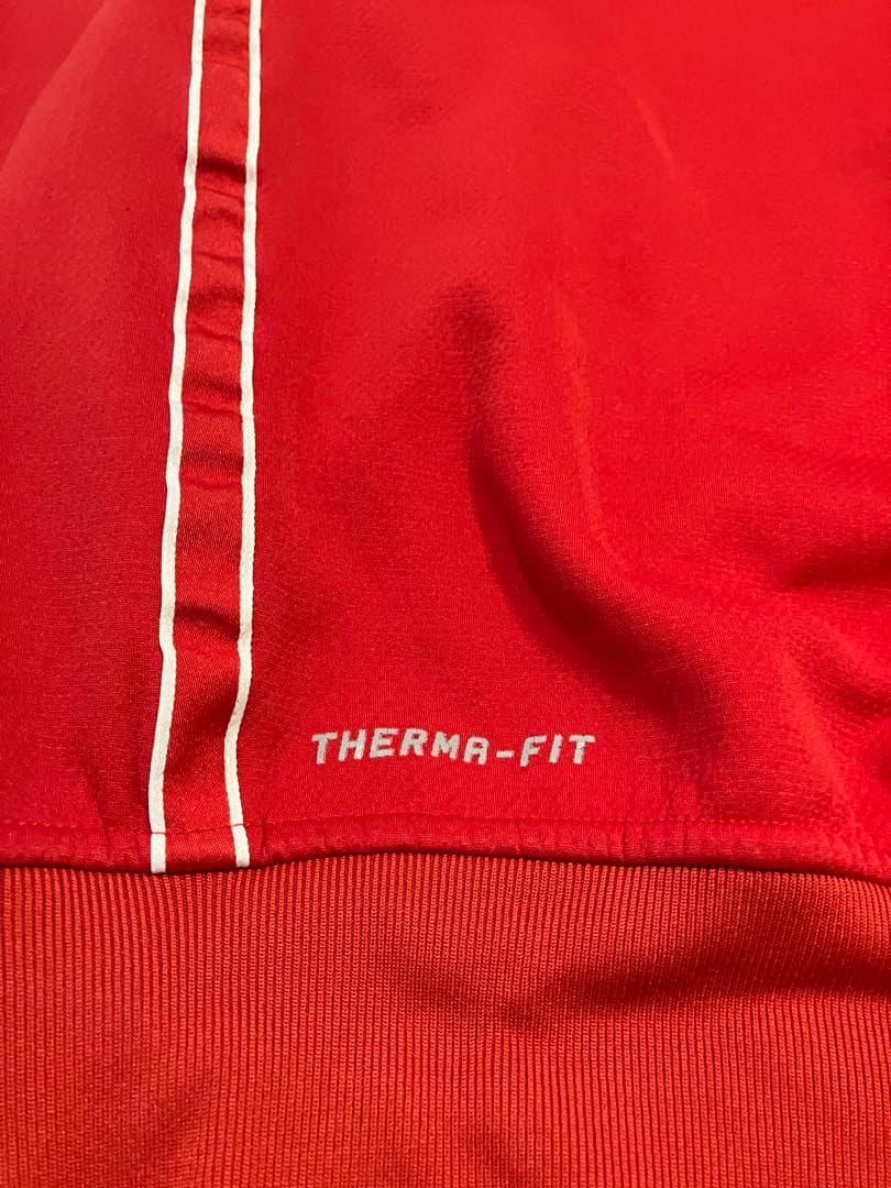 マンチェスターU Nike ハーフジップ スウェット 赤 古着