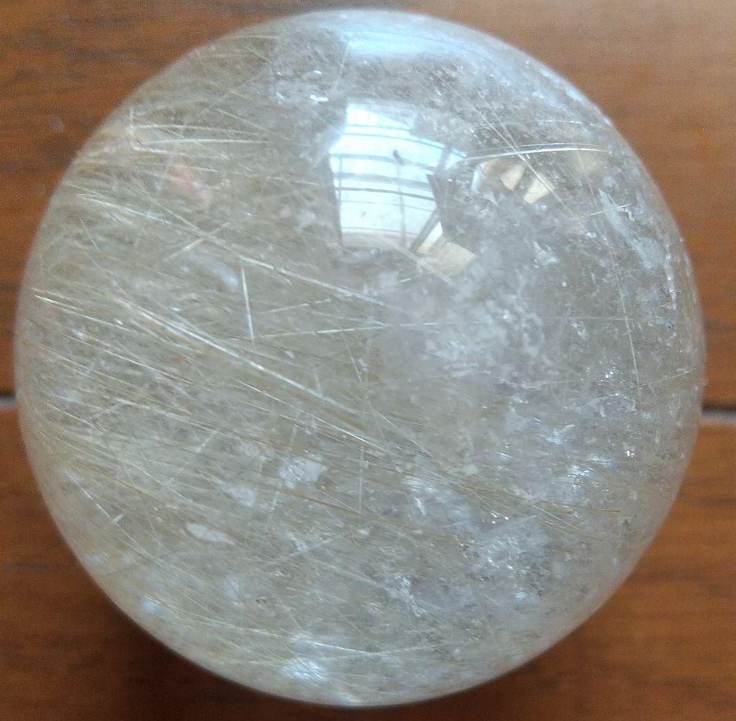 5%寄附①☆ 髪晶 髪の毛の糸模様 水晶 厄除け縁起物