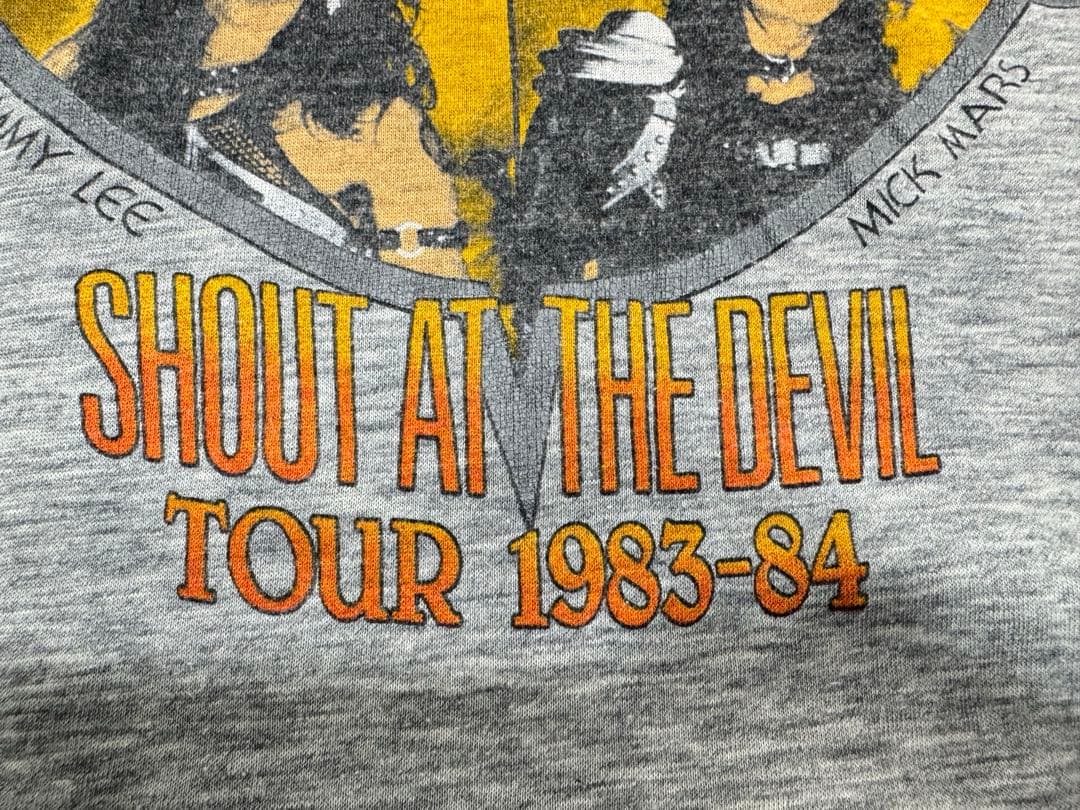 モトリクルー　ヴィンテージ　Tシャツ　1983-84 シャウトアットザデビル