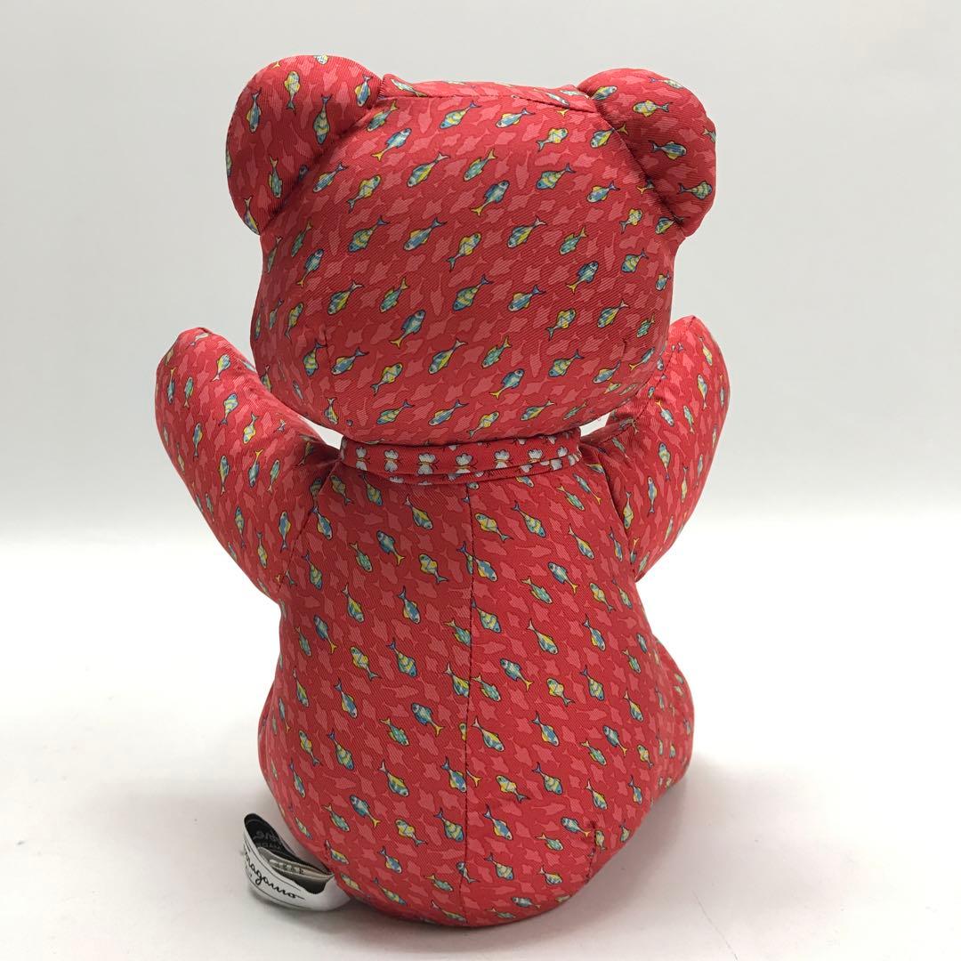 ☆極美品☆Salvatore Ferragamo テディベア ぬいぐるみ レッド