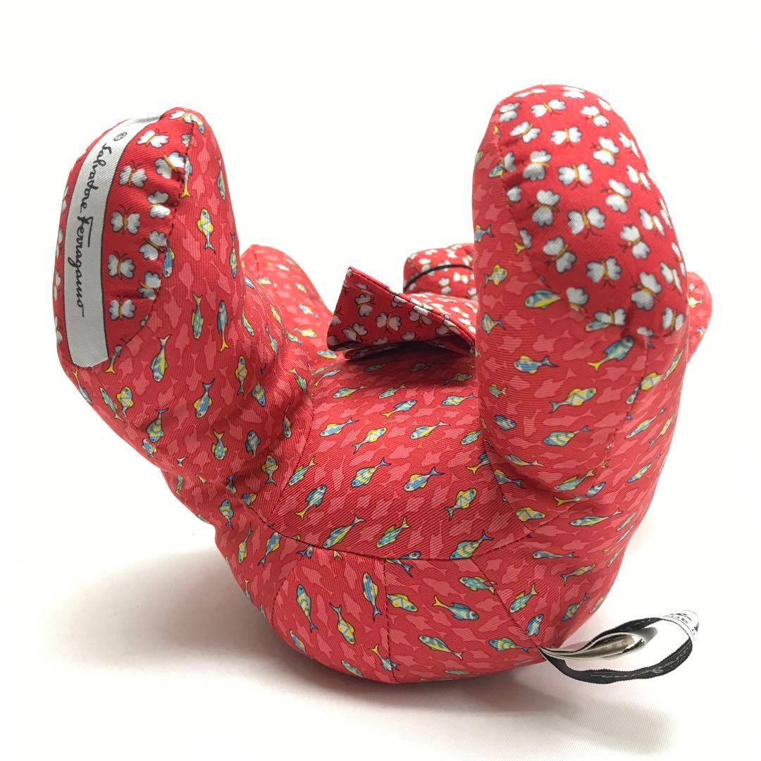 ☆極美品☆Salvatore Ferragamo テディベア ぬいぐるみ レッド