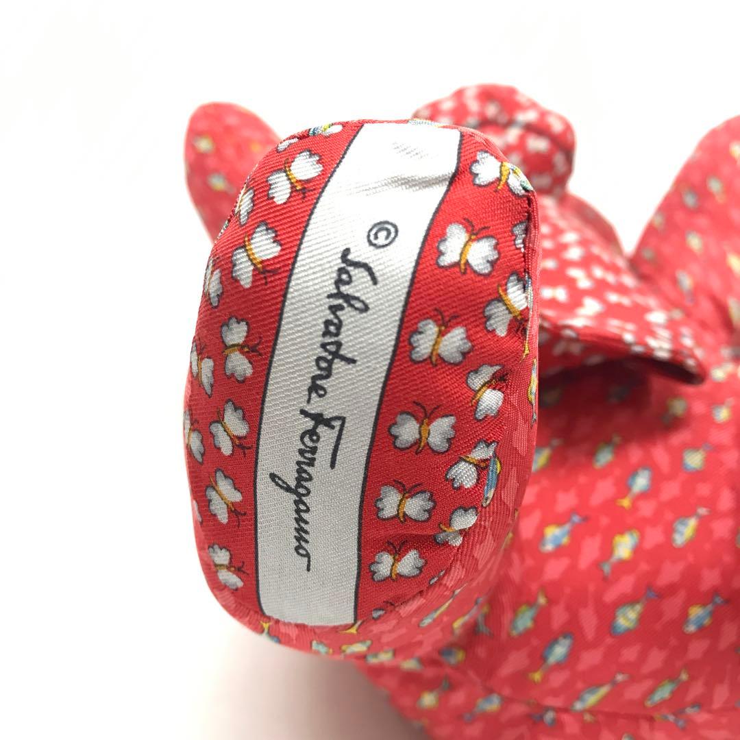 ☆極美品☆Salvatore Ferragamo テディベア ぬいぐるみ レッド
