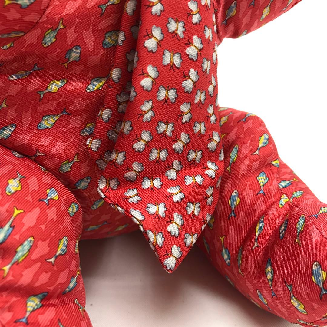 ☆極美品☆Salvatore Ferragamo テディベア ぬいぐるみ レッド