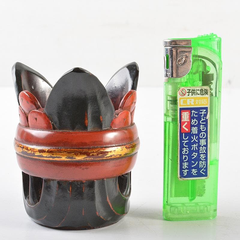 茶道具　讃岐伝統漆器　讃岐彫　神原象峯造　碗布差　茶巾筒　共箱　V　R6445