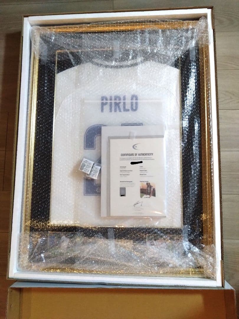 ピルロ直筆サイン入りホワイトスターズ2018ユニフォーム (引退試合)