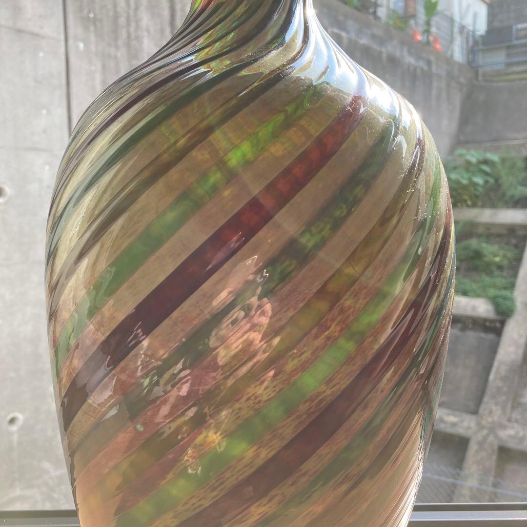 MURANO ムラーノガラス　花瓶　ベネチアングラス　美品