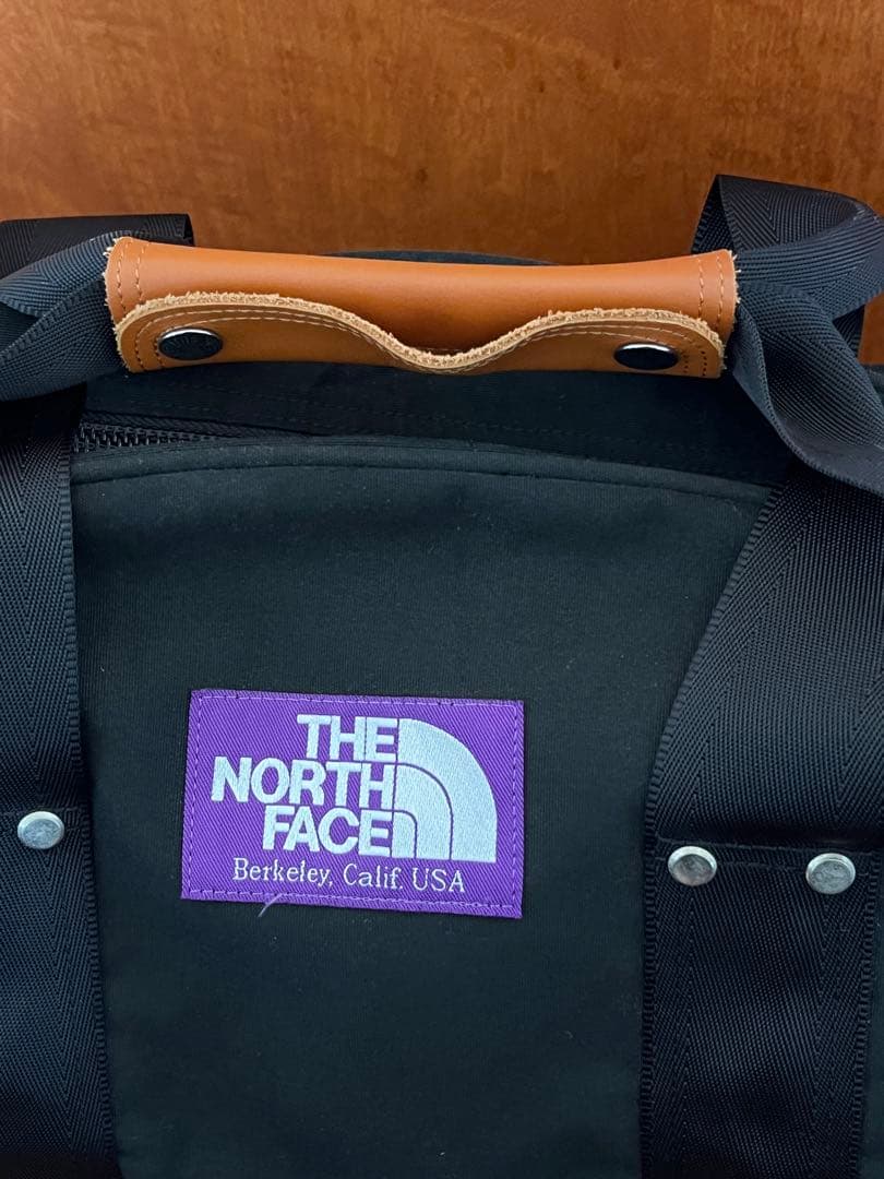【美品】ノースフェイス パープルレーベル 3way ダッフルバッグ リュック 黒