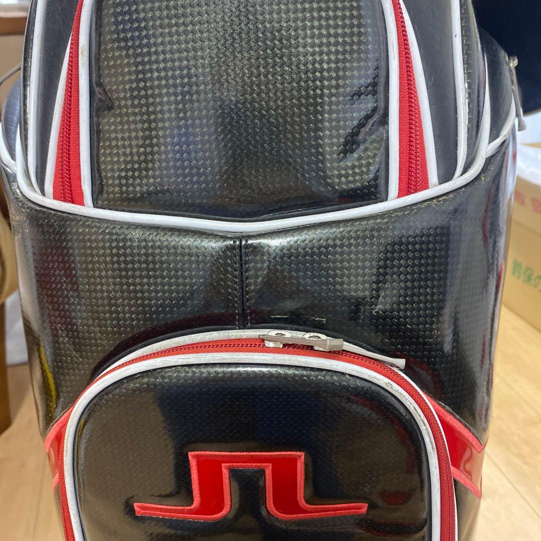 J.LINDEBERG キャディバッグ ブラック/レッド