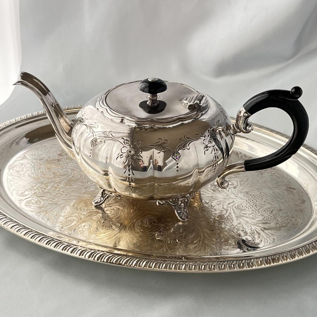 【Victorian Plate】メロンフォルムのティーポット