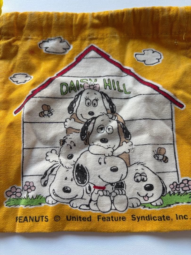 デイジーヒルパピーズ　ファミリア　巾着　平成　当時　スヌーピー　兄弟　ポーチ